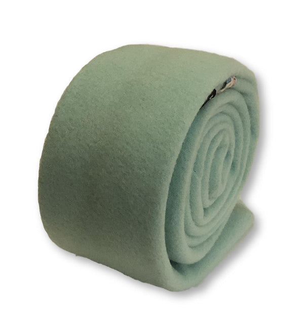 pale sage mint green slim wool tie